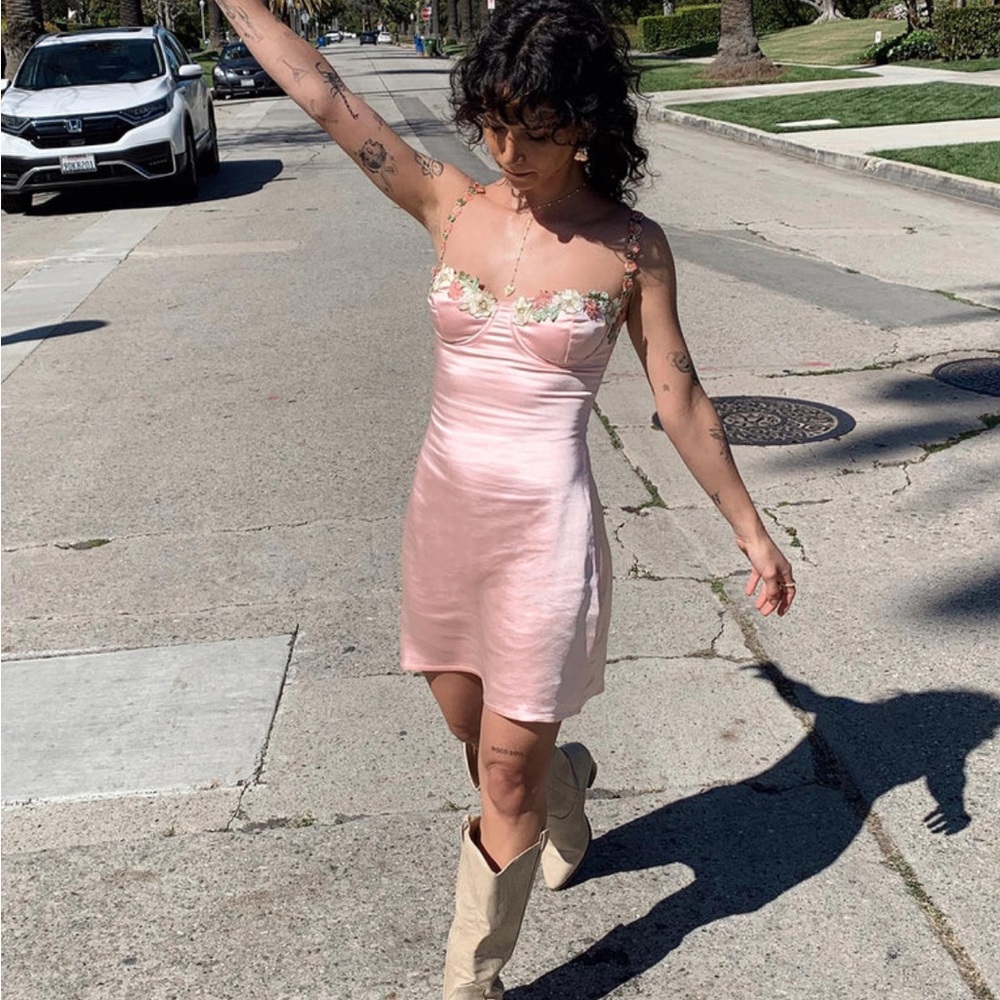 KENZIE MINI DRESS PINK PRINCESS POLLY